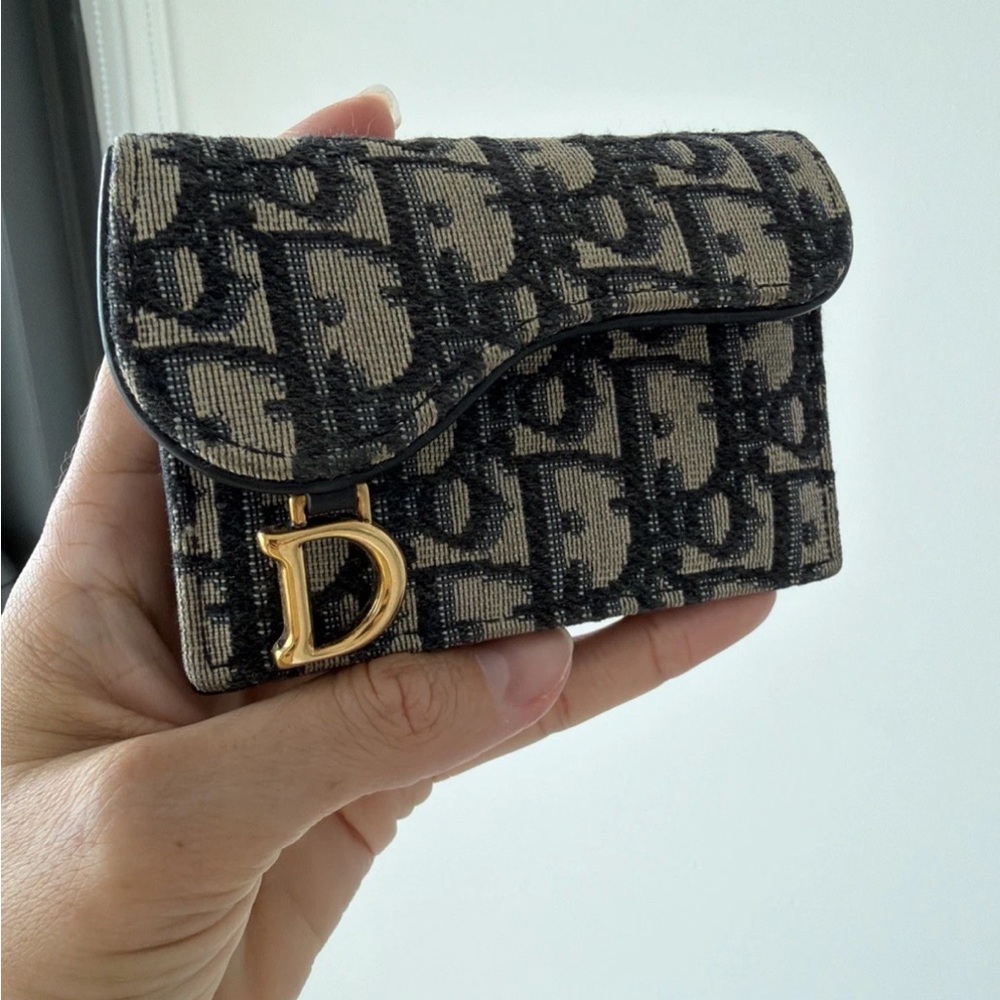 Dior Monogram Black and Cream Wallet